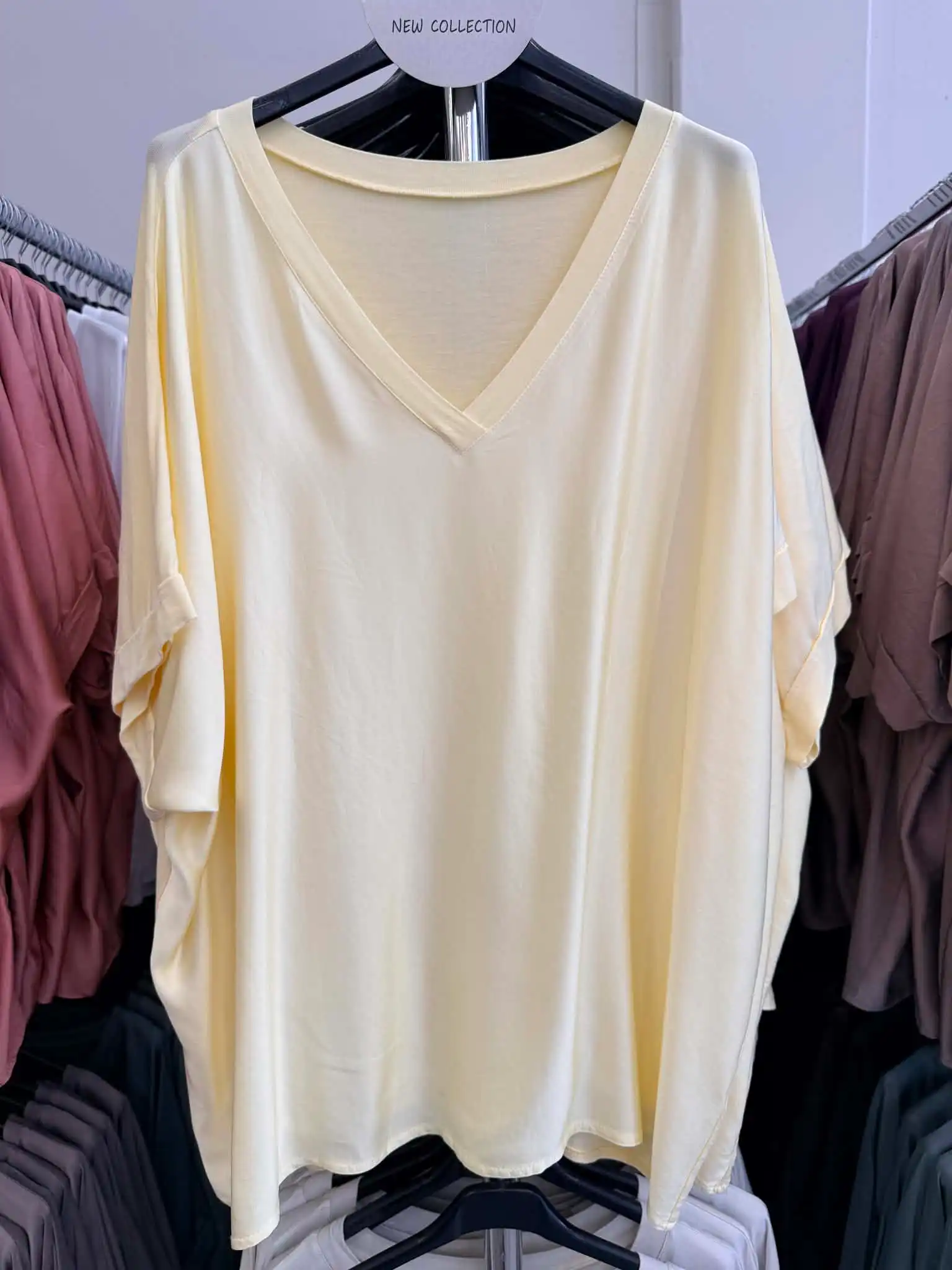Oversized V‑Neck Top