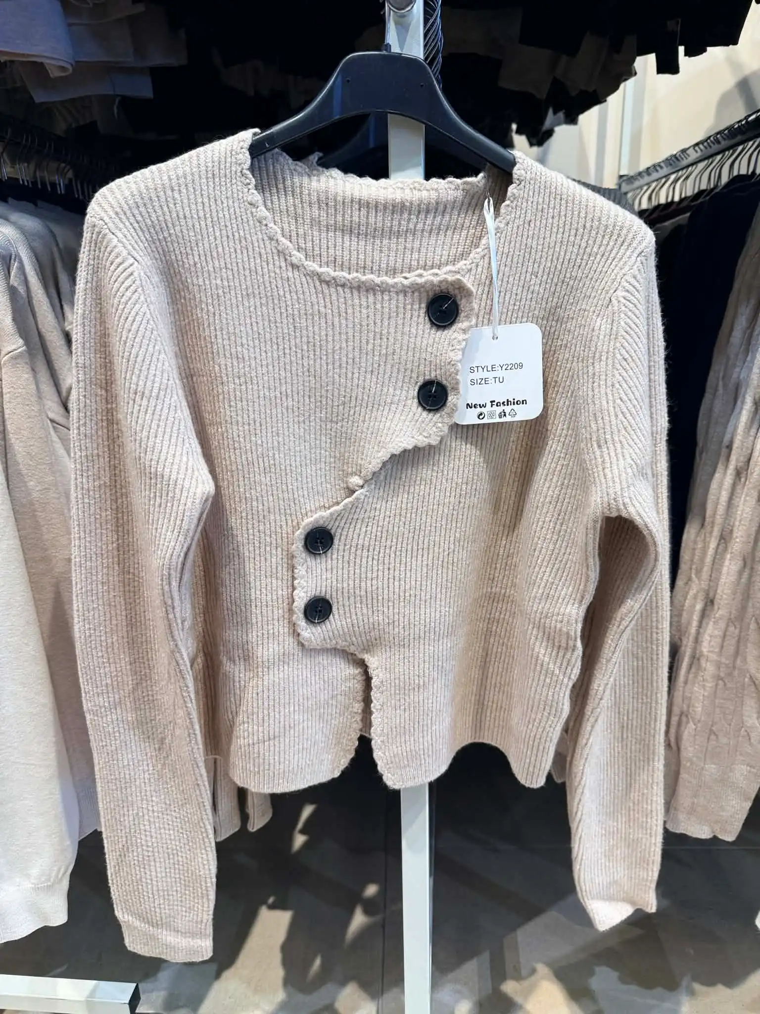 Ribbed Alpaca-Blend Cardigan