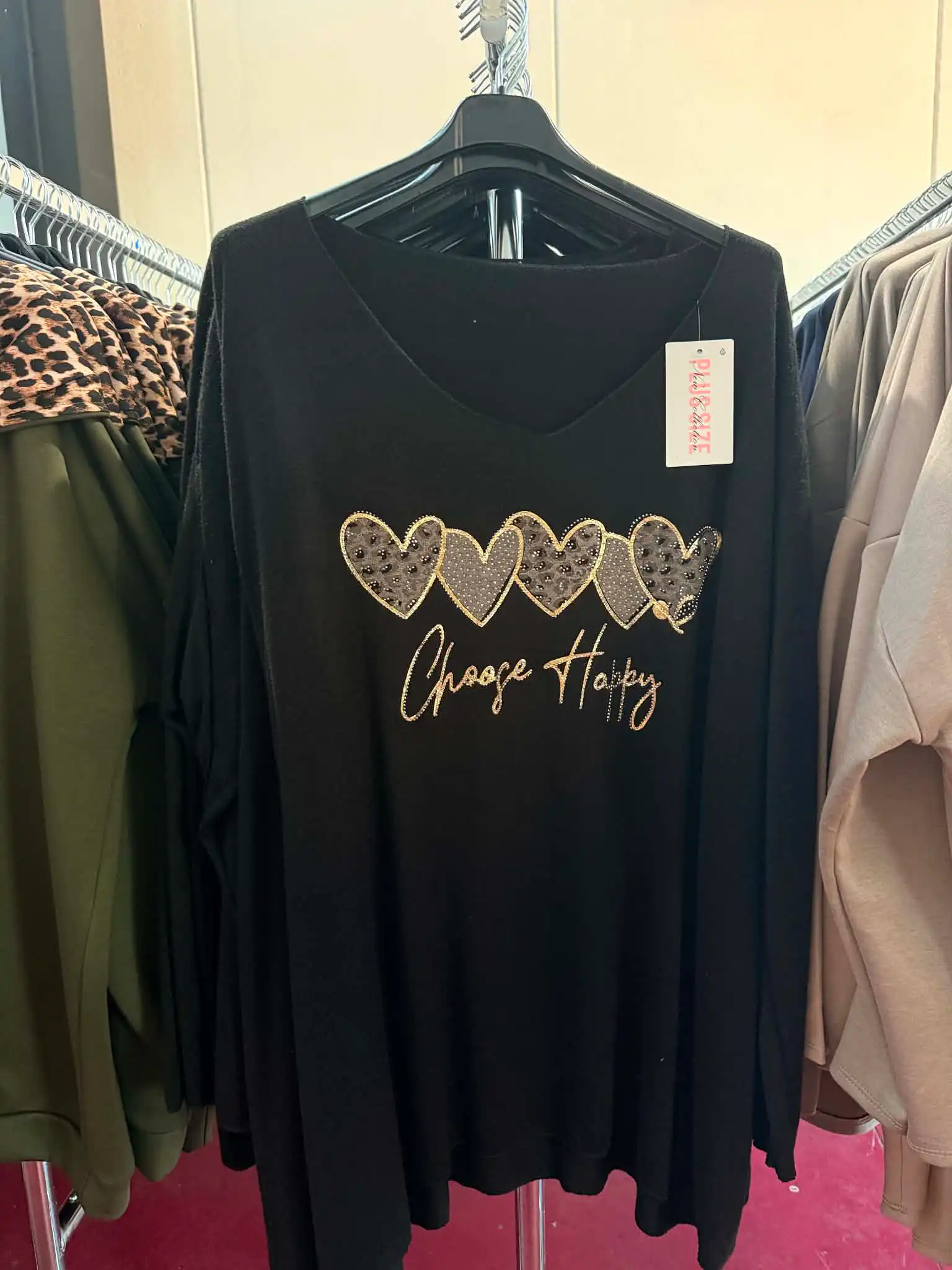 Long‑Sleeve V‑Neck Top
