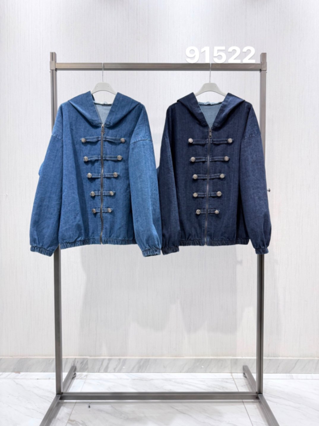 Denim Hooded Jacket