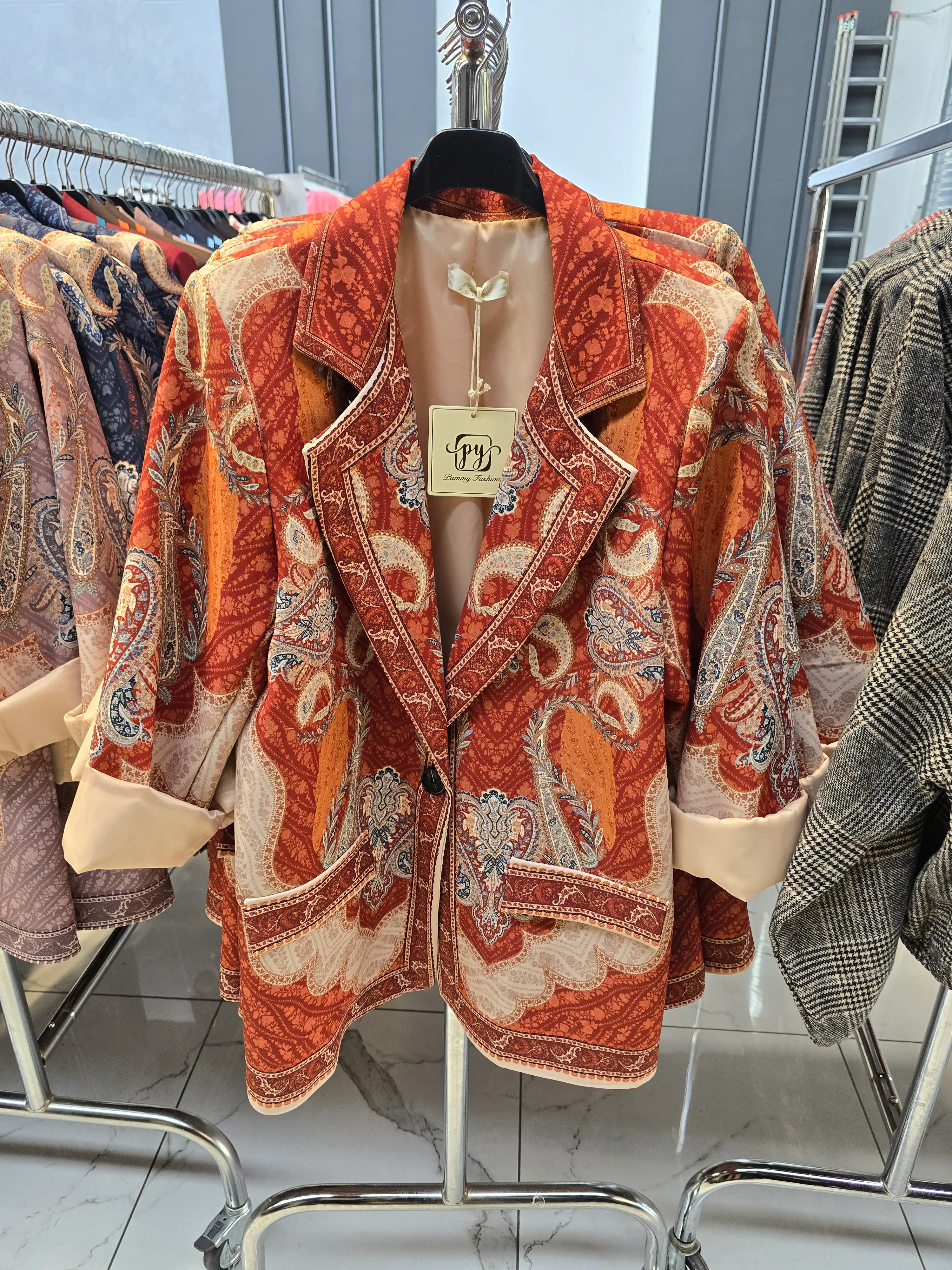 Patterned Blazer