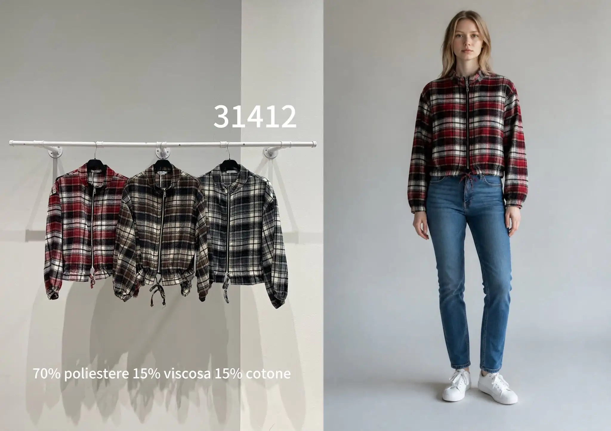 Checked Shirt Jacket