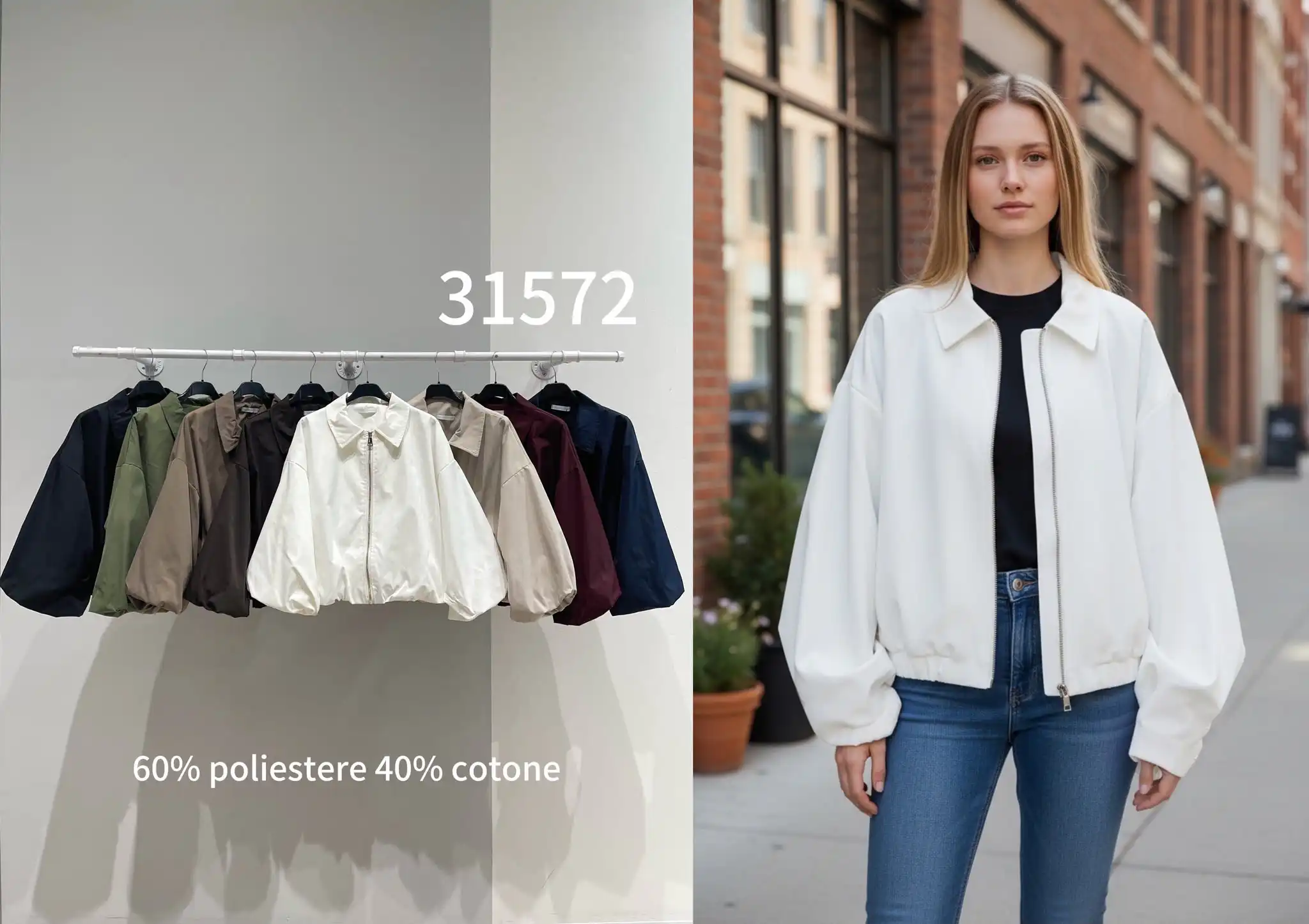 Cropped Zip Jacket