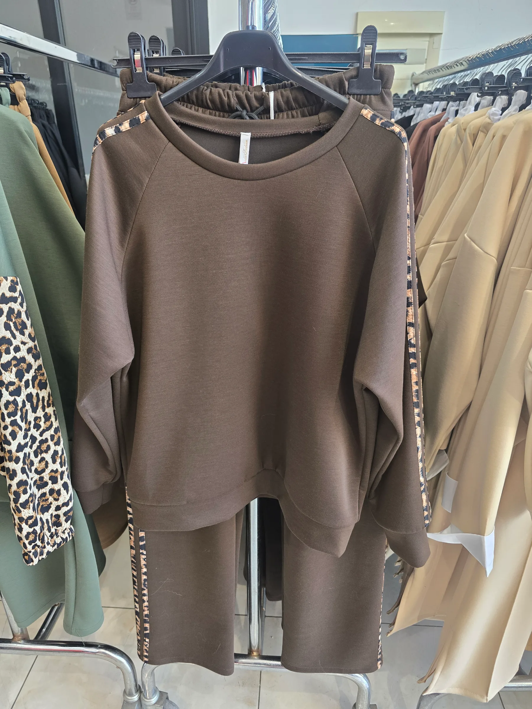 Leopard‑Print Set with Belts