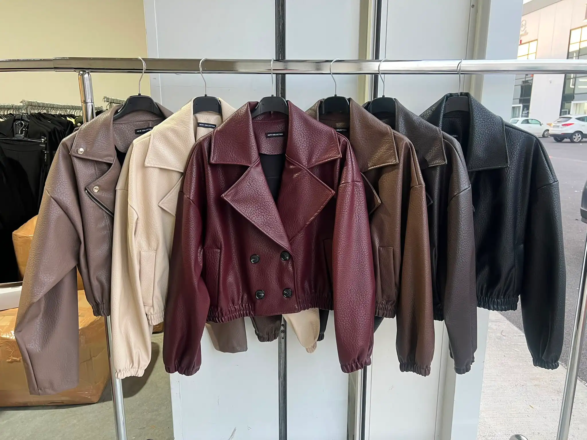 Cropped Biker Jacket