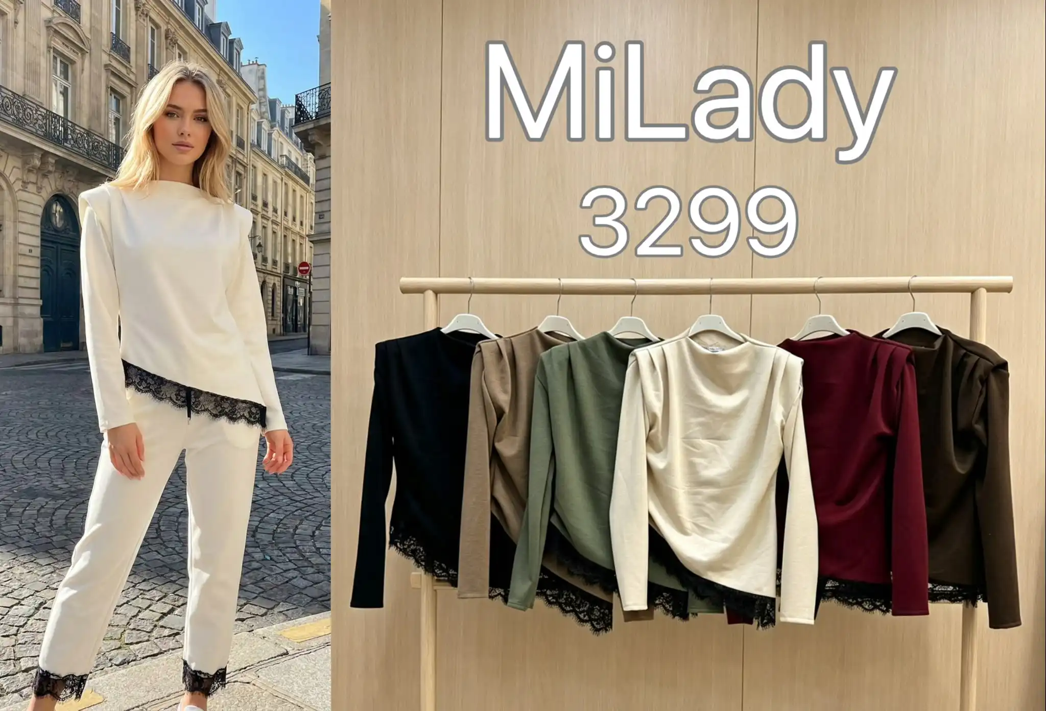 Lace-Trim T-Shirt