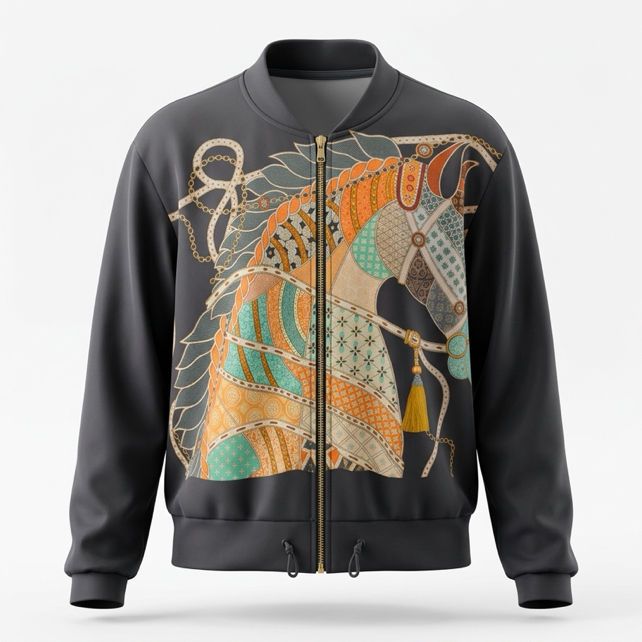 Bomber Jacket with Drawcords
