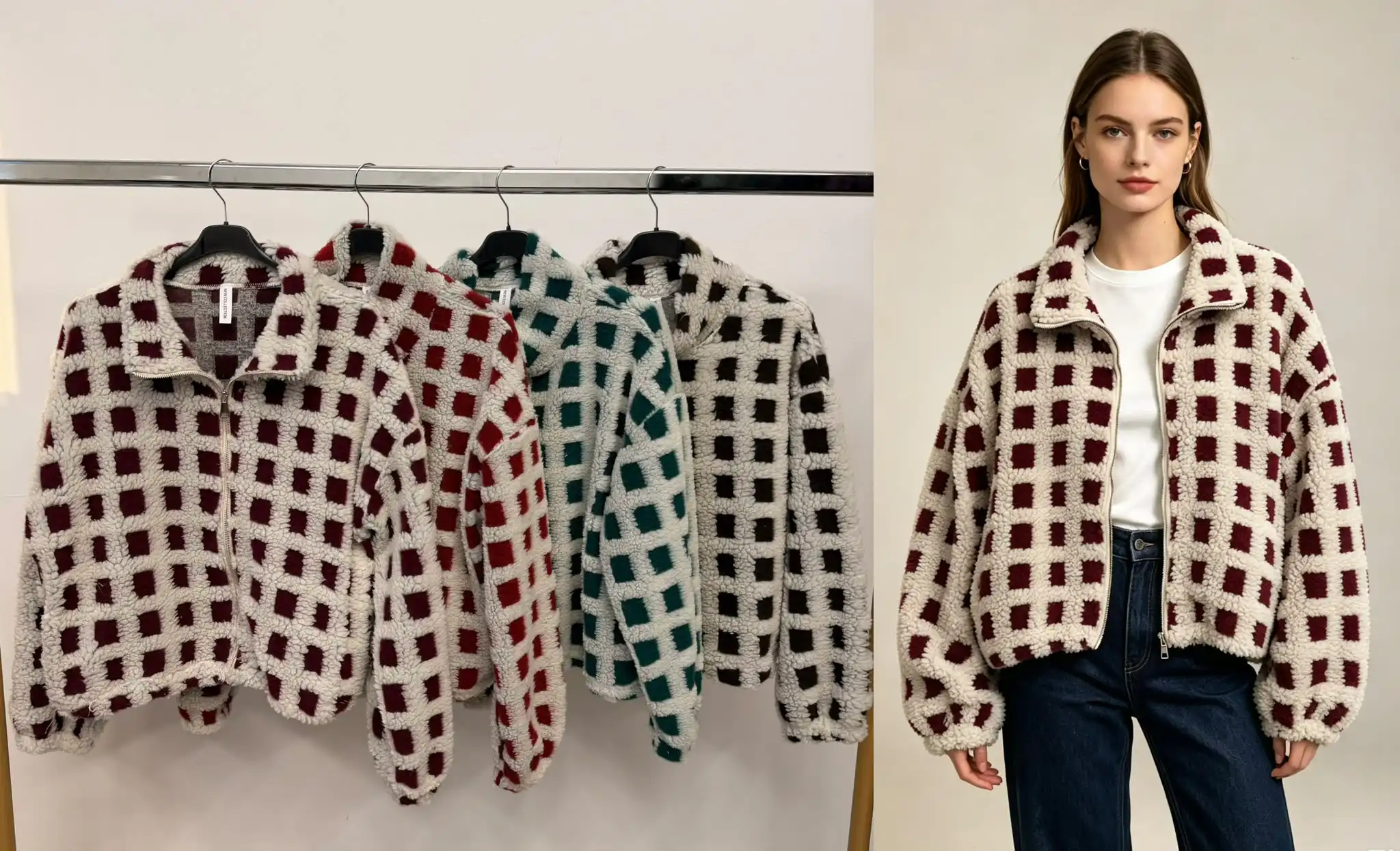 Oversized Jacket with Collar