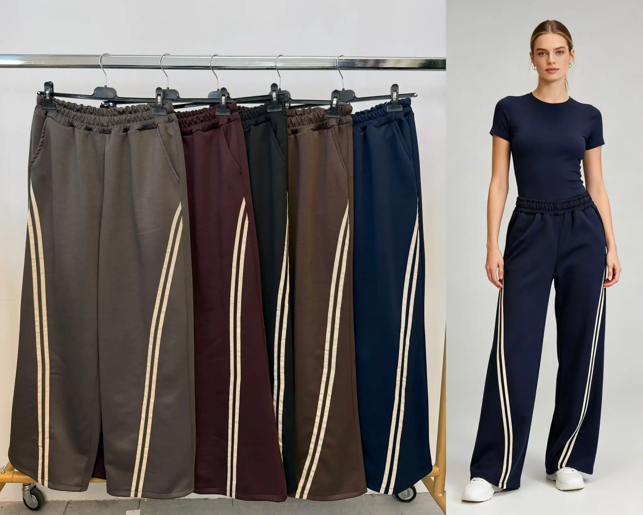 Loose Wide-Leg Sweatpants