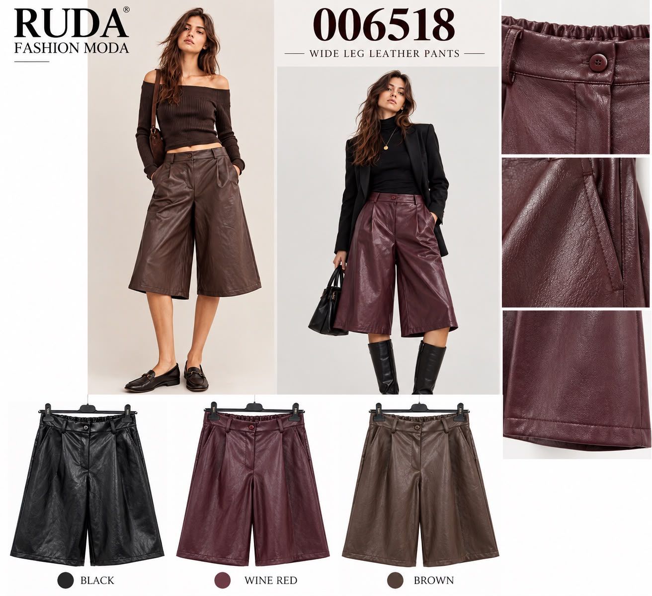 Culotte Shorts with Elastic Waist