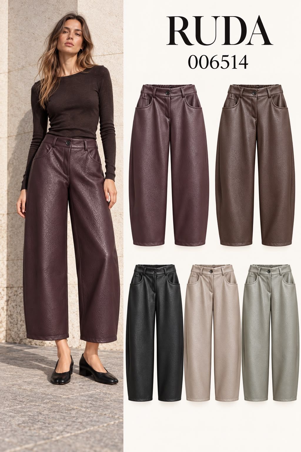 Loose Wide-Leg Trousers