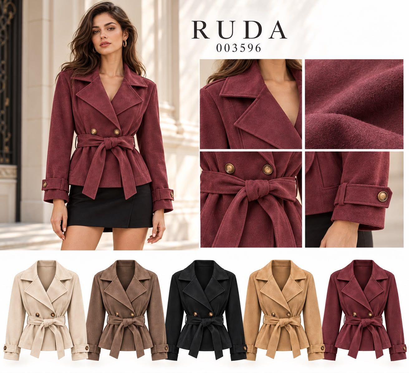 Tailored Jacket with Tie