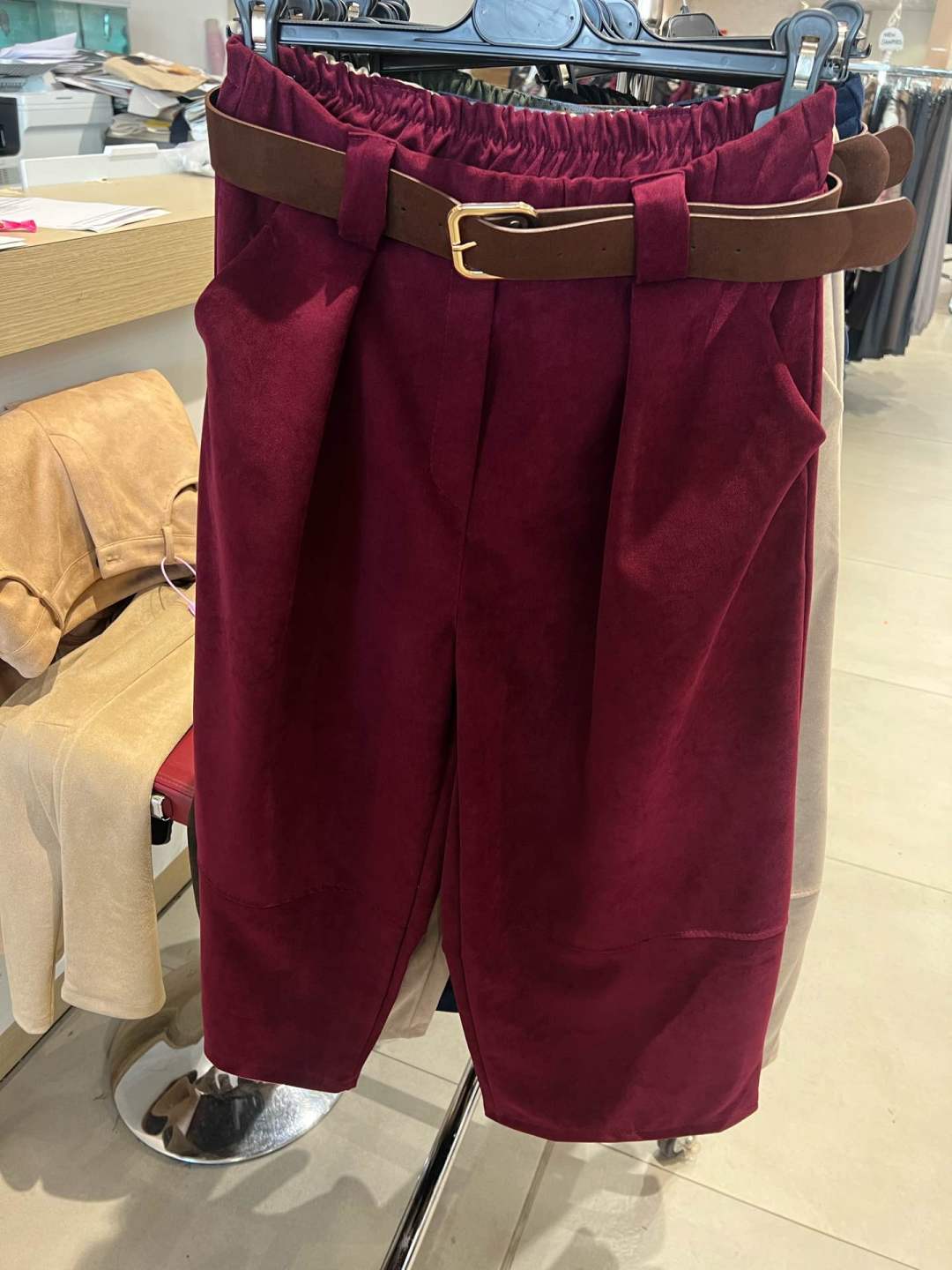 Pleated Balloon Trousers