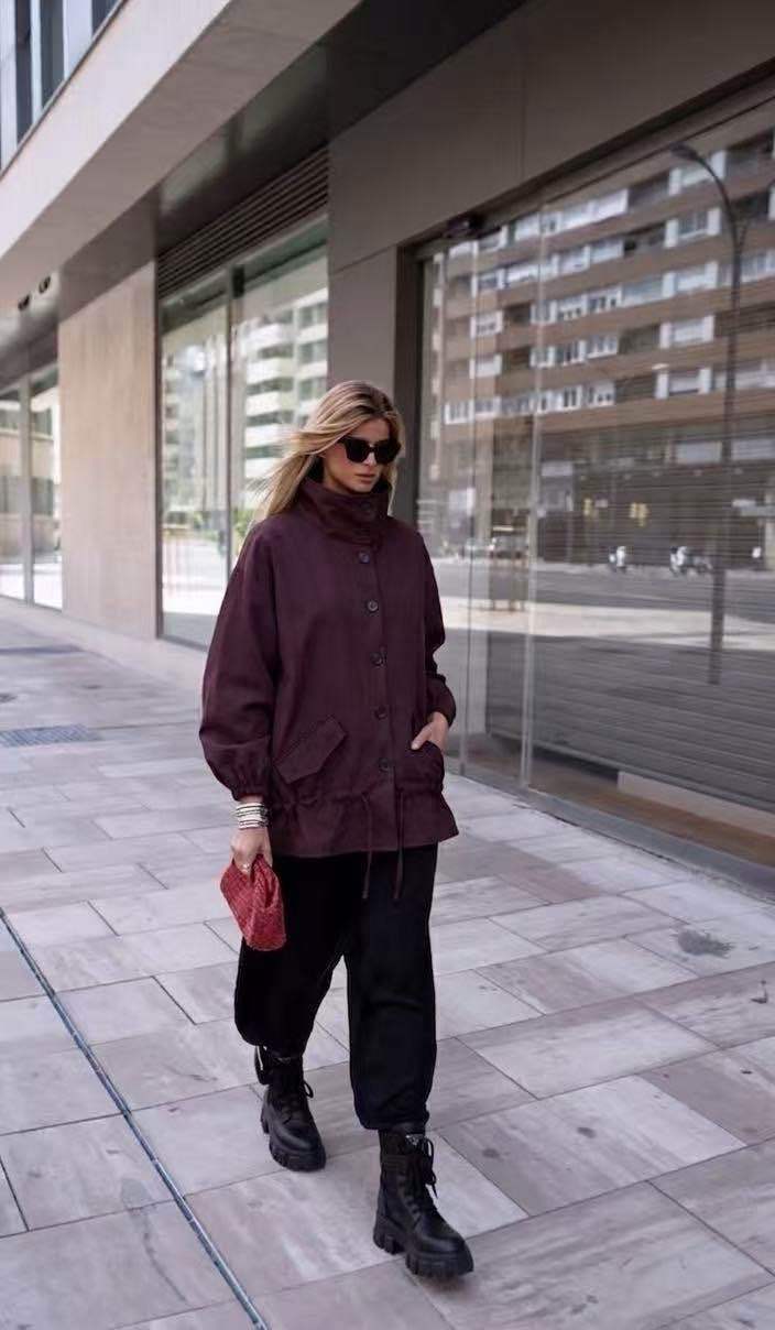 Oversized Collar Jacket