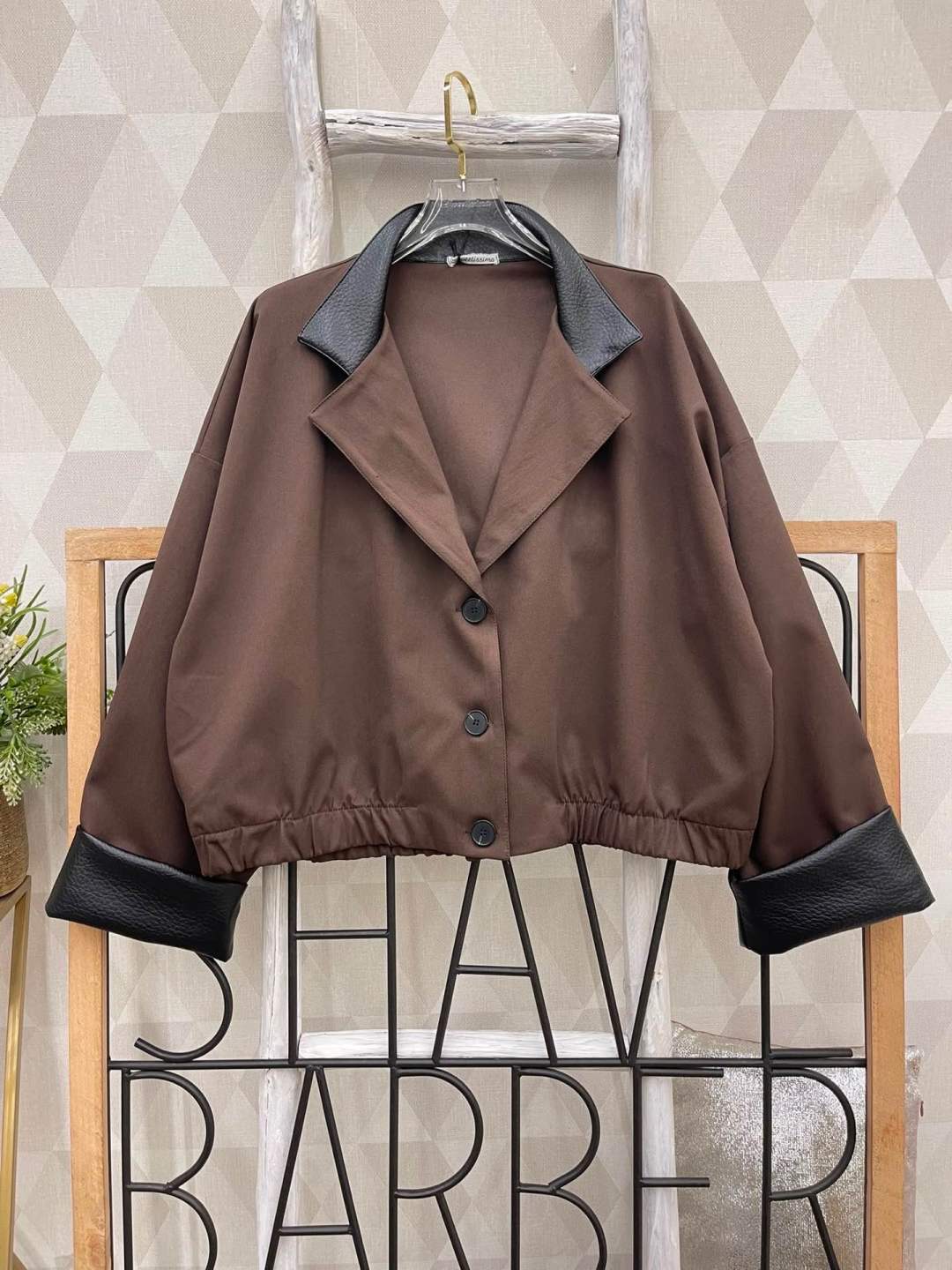 Oversize Jacket with Collar