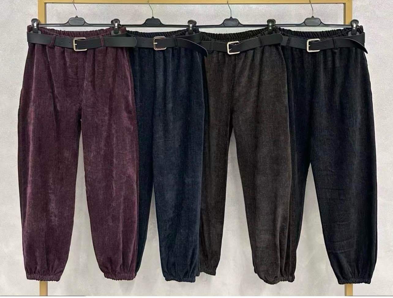 Loose Jogger Trousers with Belt