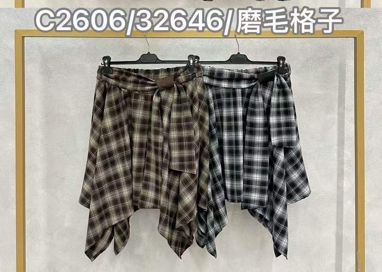 Checked Mini Skirt
