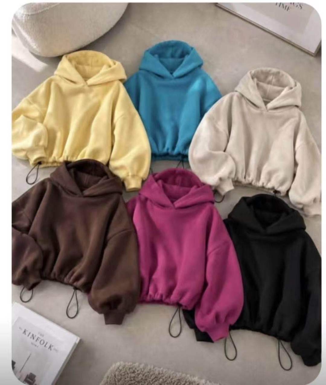 Oversize Cropped Hoodie