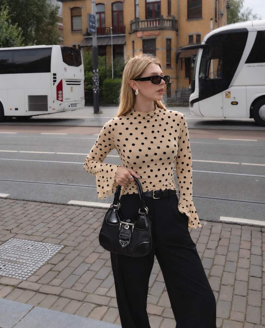 Fitted Ruffle Blouse