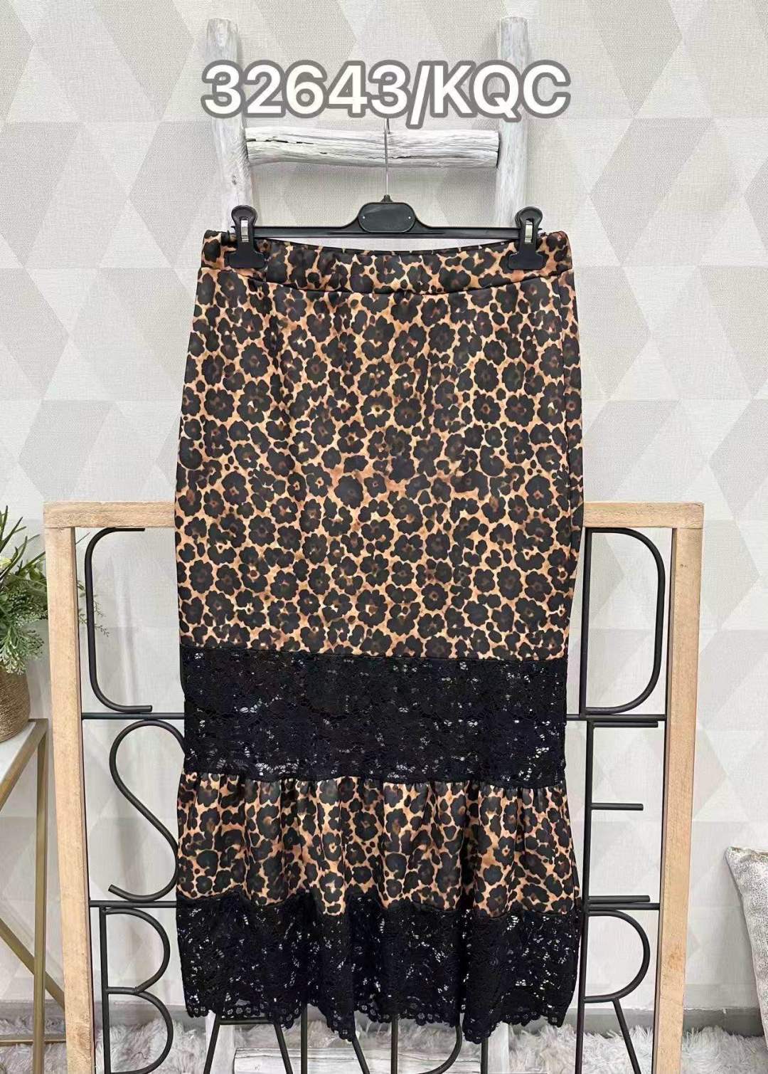 Midi Mermaid Skirt with Lace