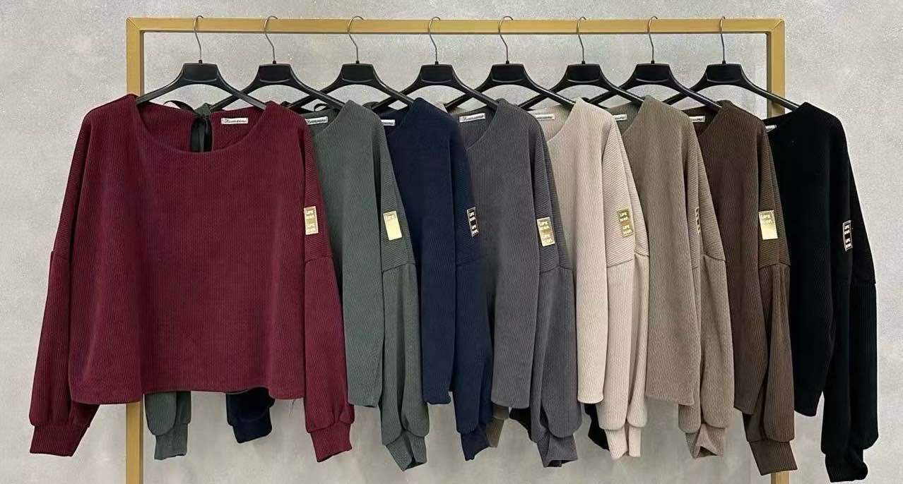 Ribbed Oversized Sweatshirt