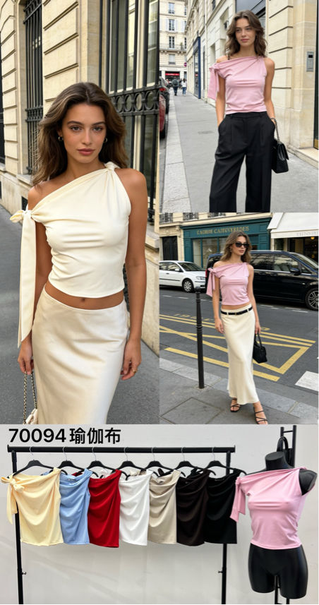 One-Shoulder Coordinated Set