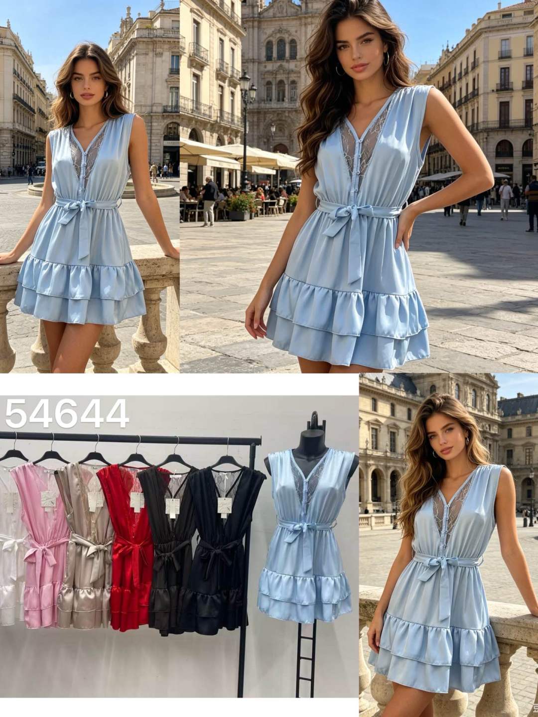 A-line Dress with Ruffle