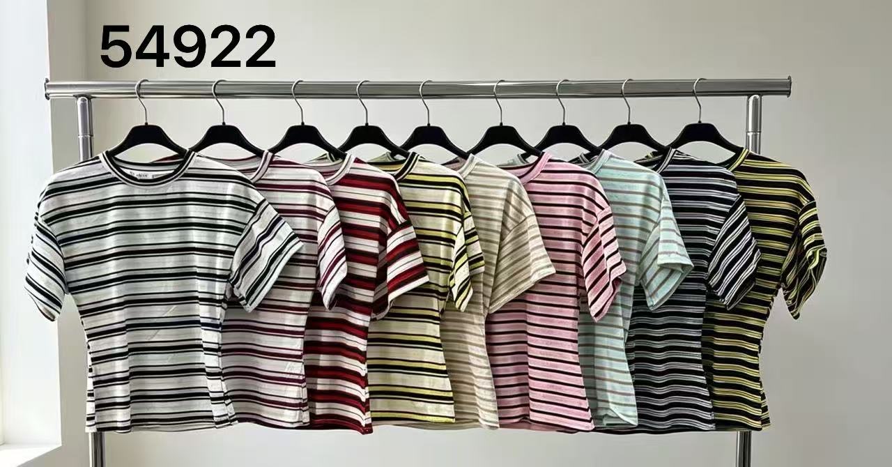 Micro Stripe Tee — Straight Fit