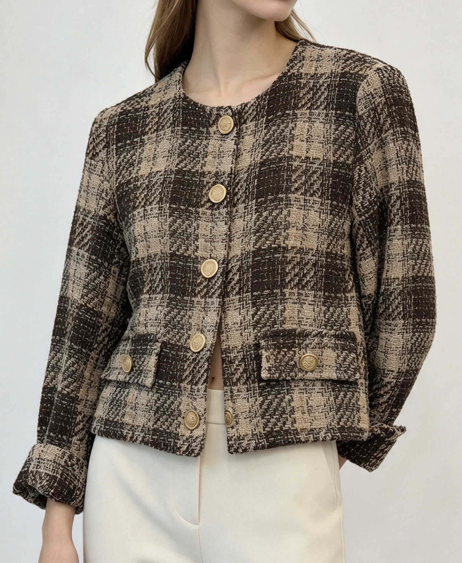 Hip‑Length Straight Jacket