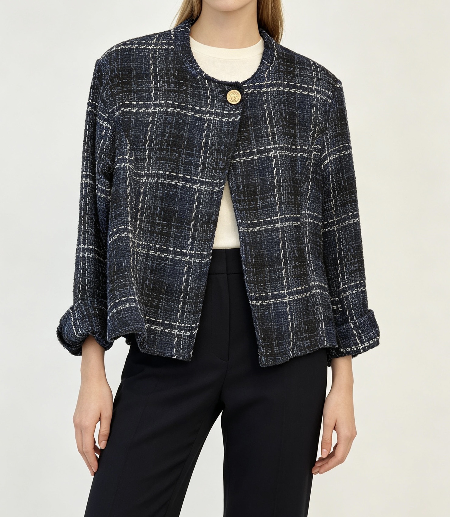 Relaxed Hip-Length Jacket