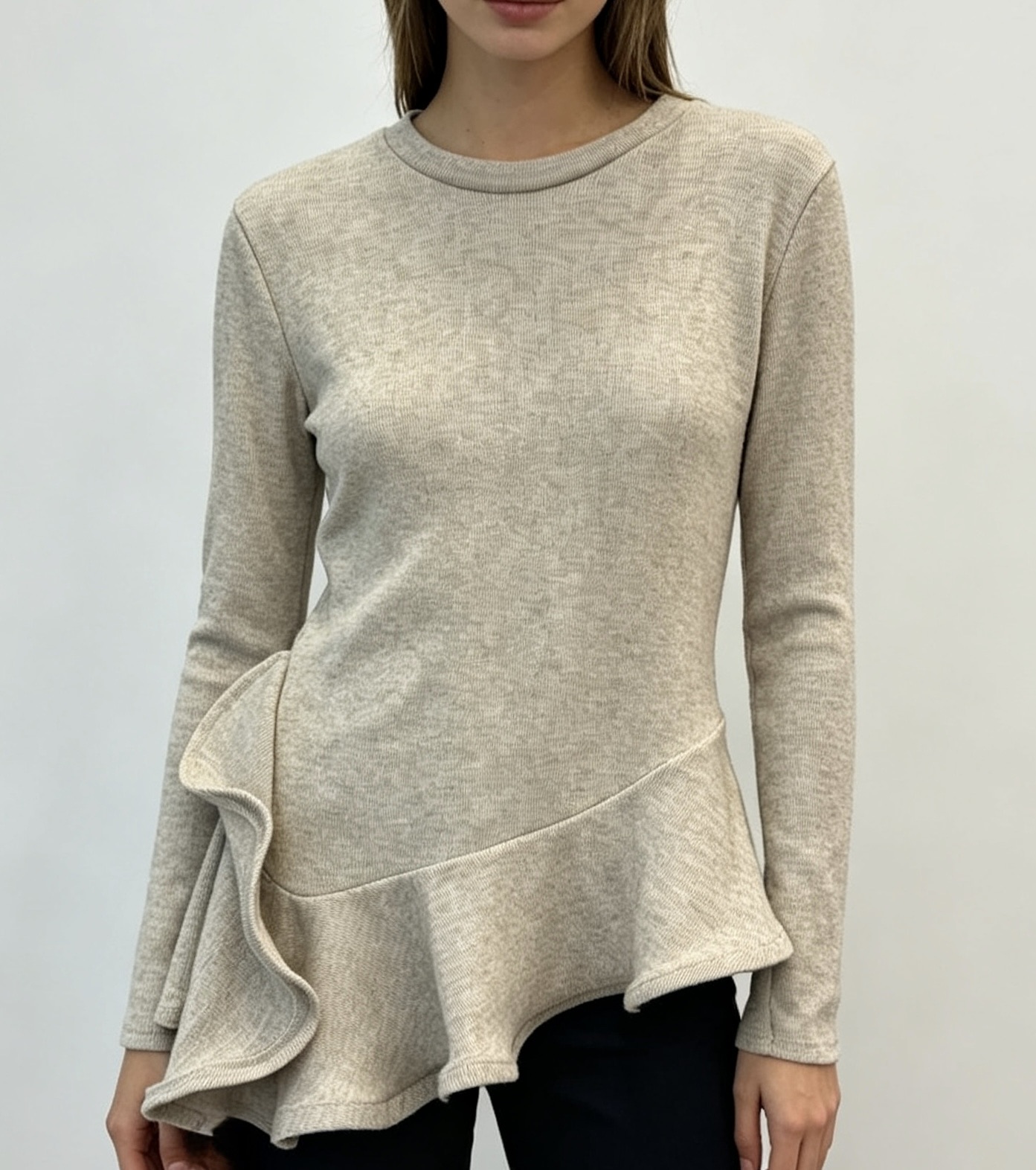 Asymmetric Peplum Top
