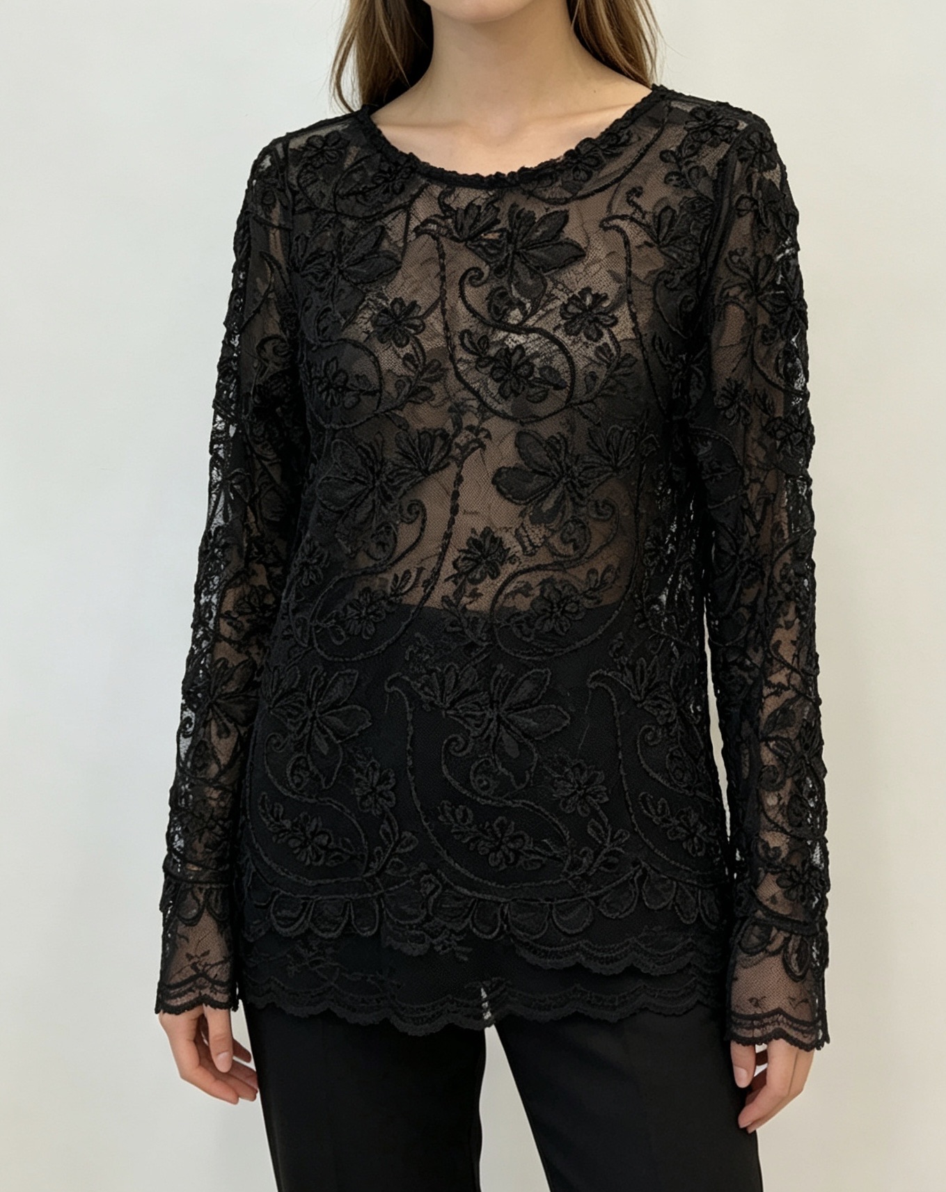 Embroidered Lace Blouse