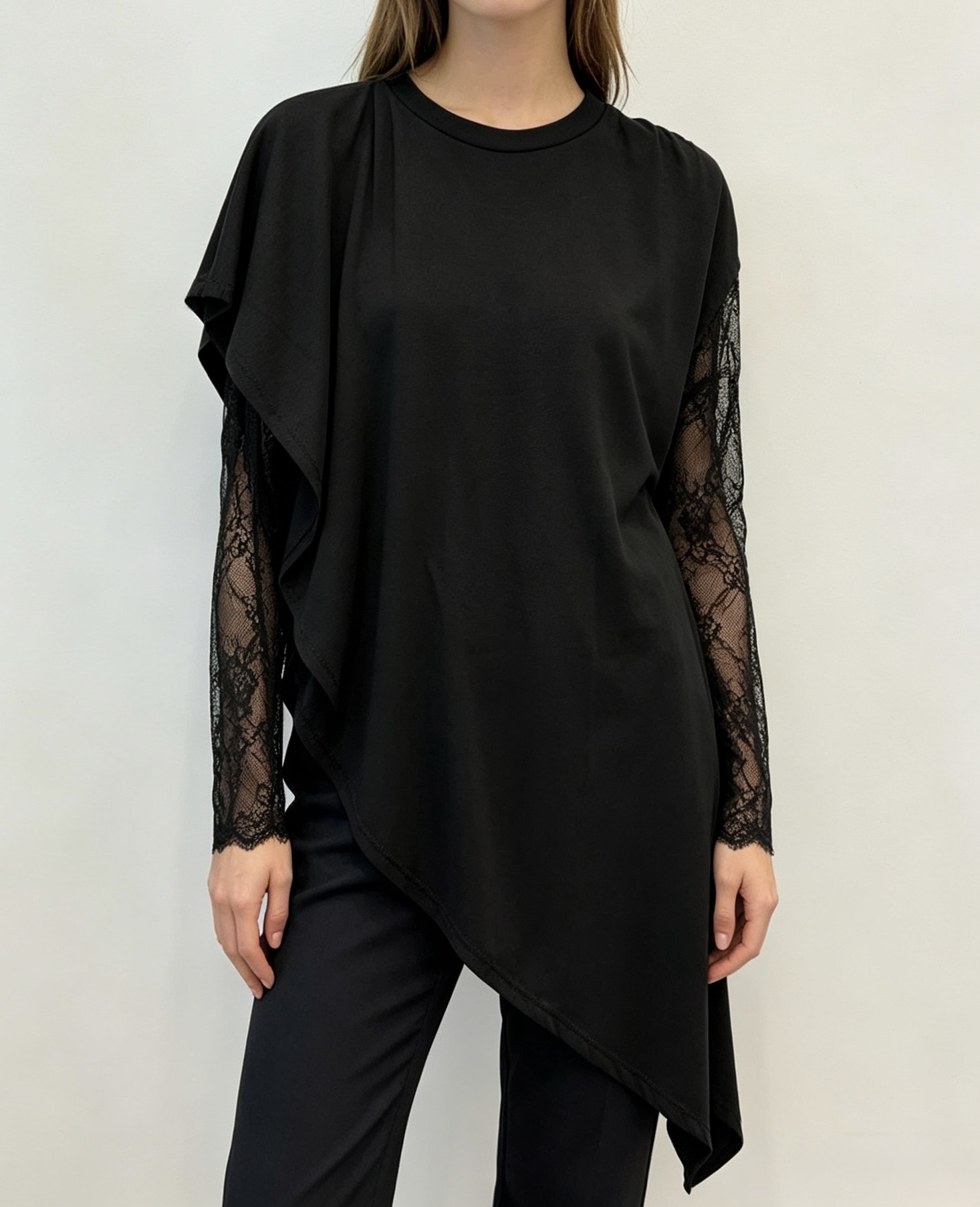 Asymmetric Ruffle Blouse