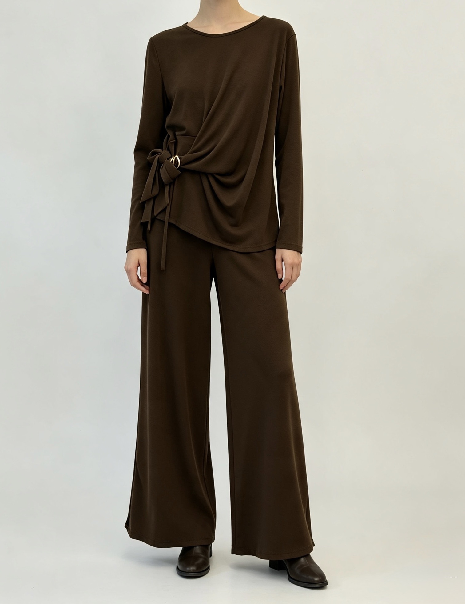 High-Waist Wide-Leg Trousers