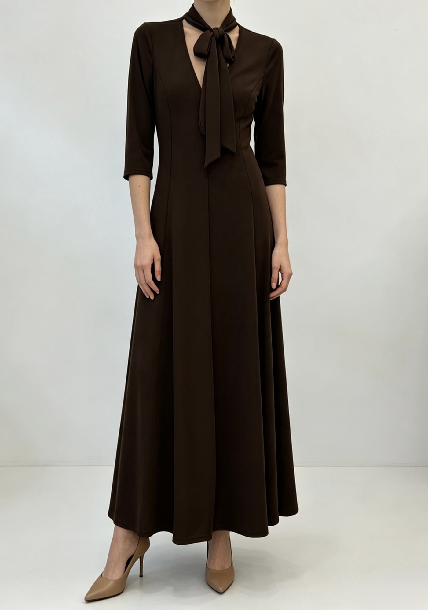 A‑Line V‑Neck Dress