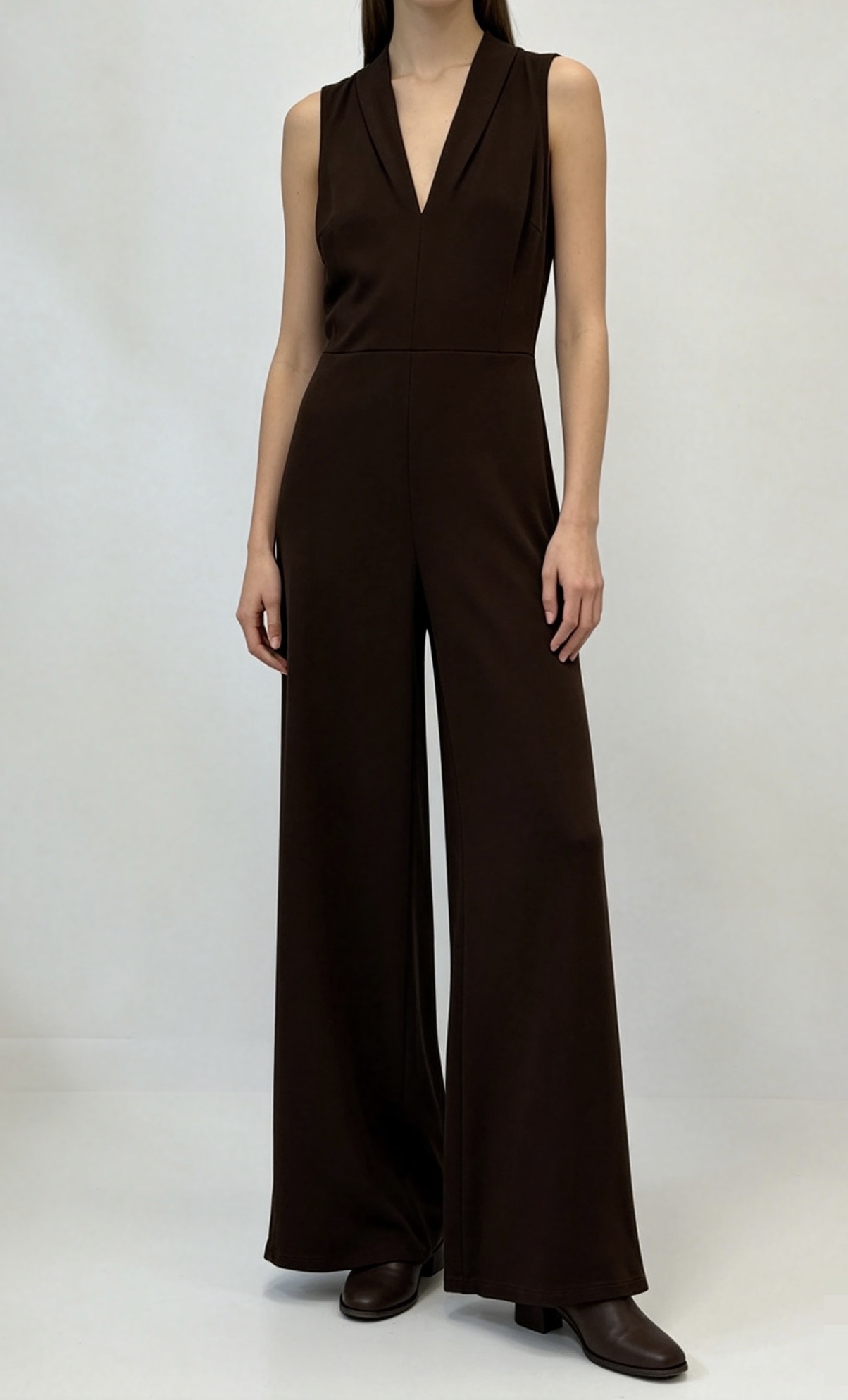 Regular Jumpsuit with Deep V