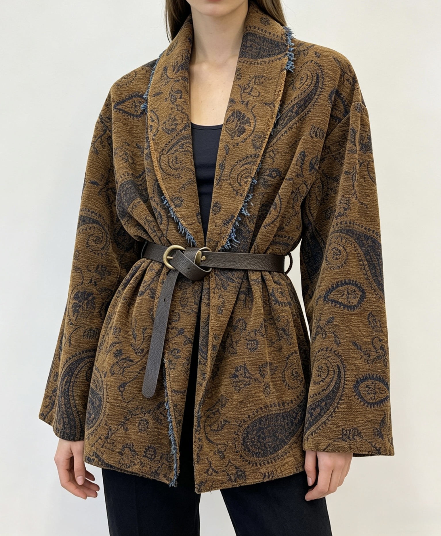 Oversized Tie-Waist Cardigan