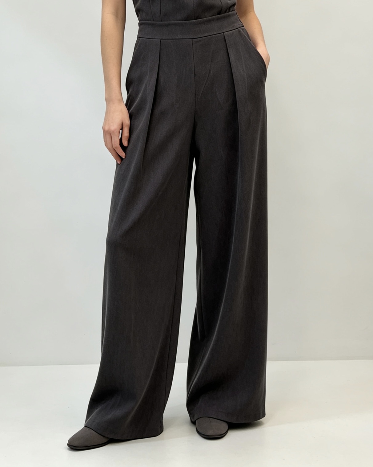 High‑Waist Palazzo Trousers