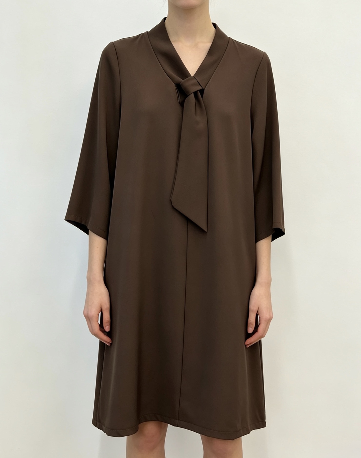 Trapeze Dress with Bow