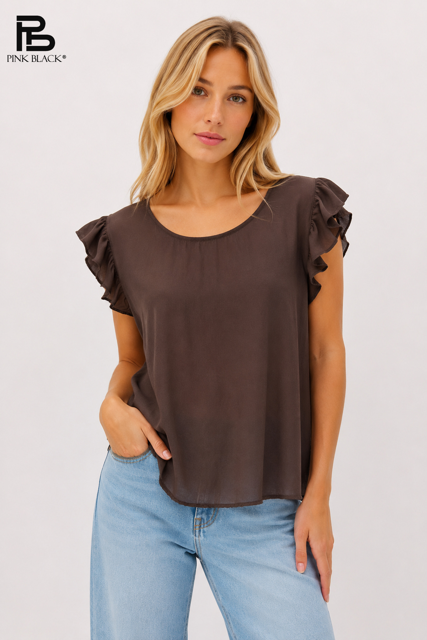 A-line Blouse with Ruffle