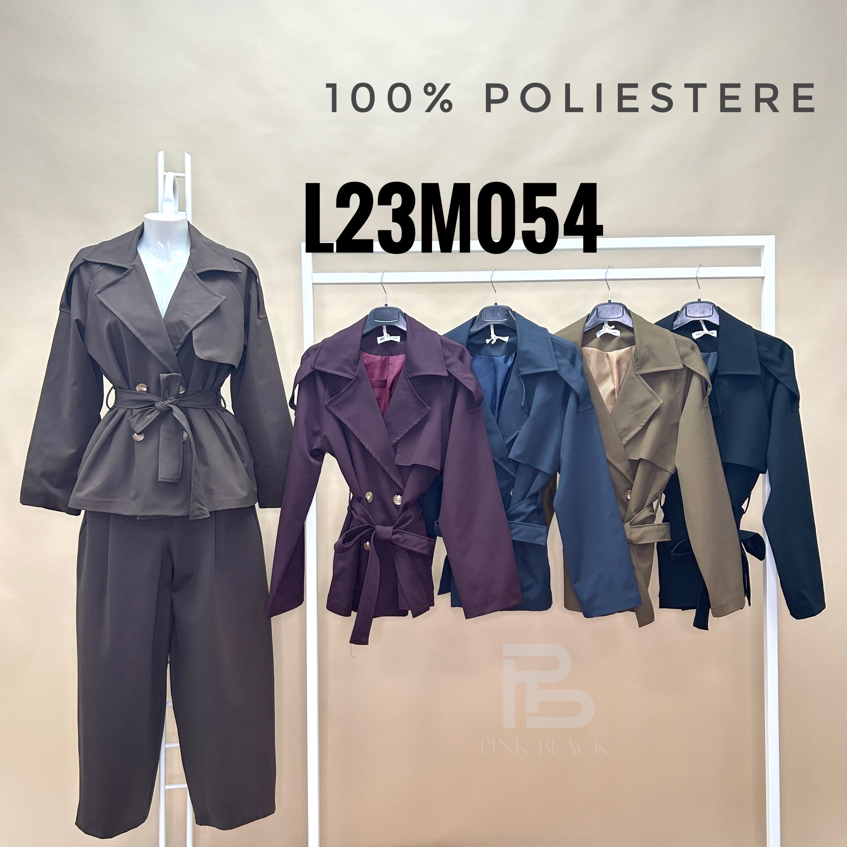 Tailored Short Jacket with Belt