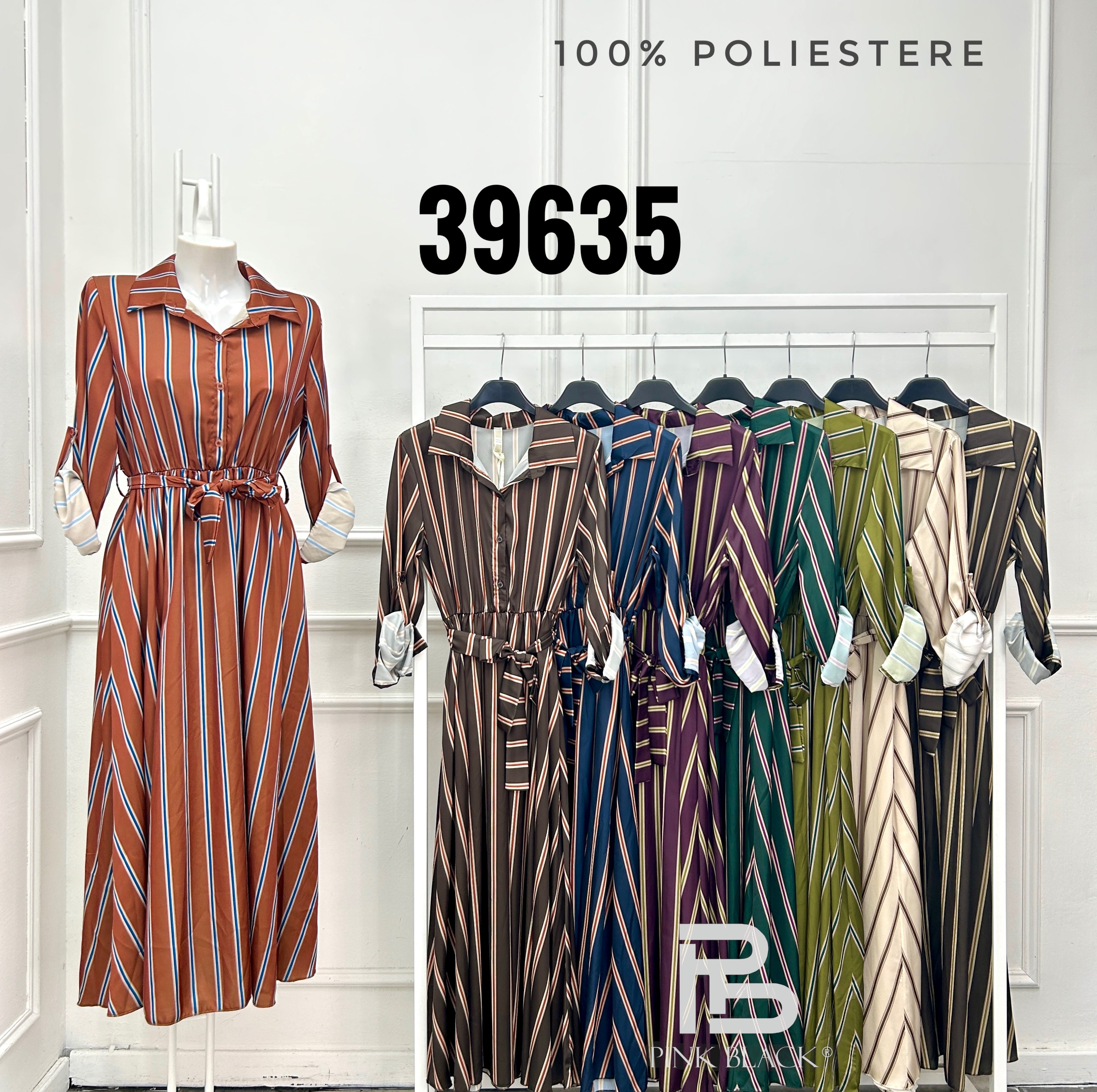 A-line Shirt Midi Dress