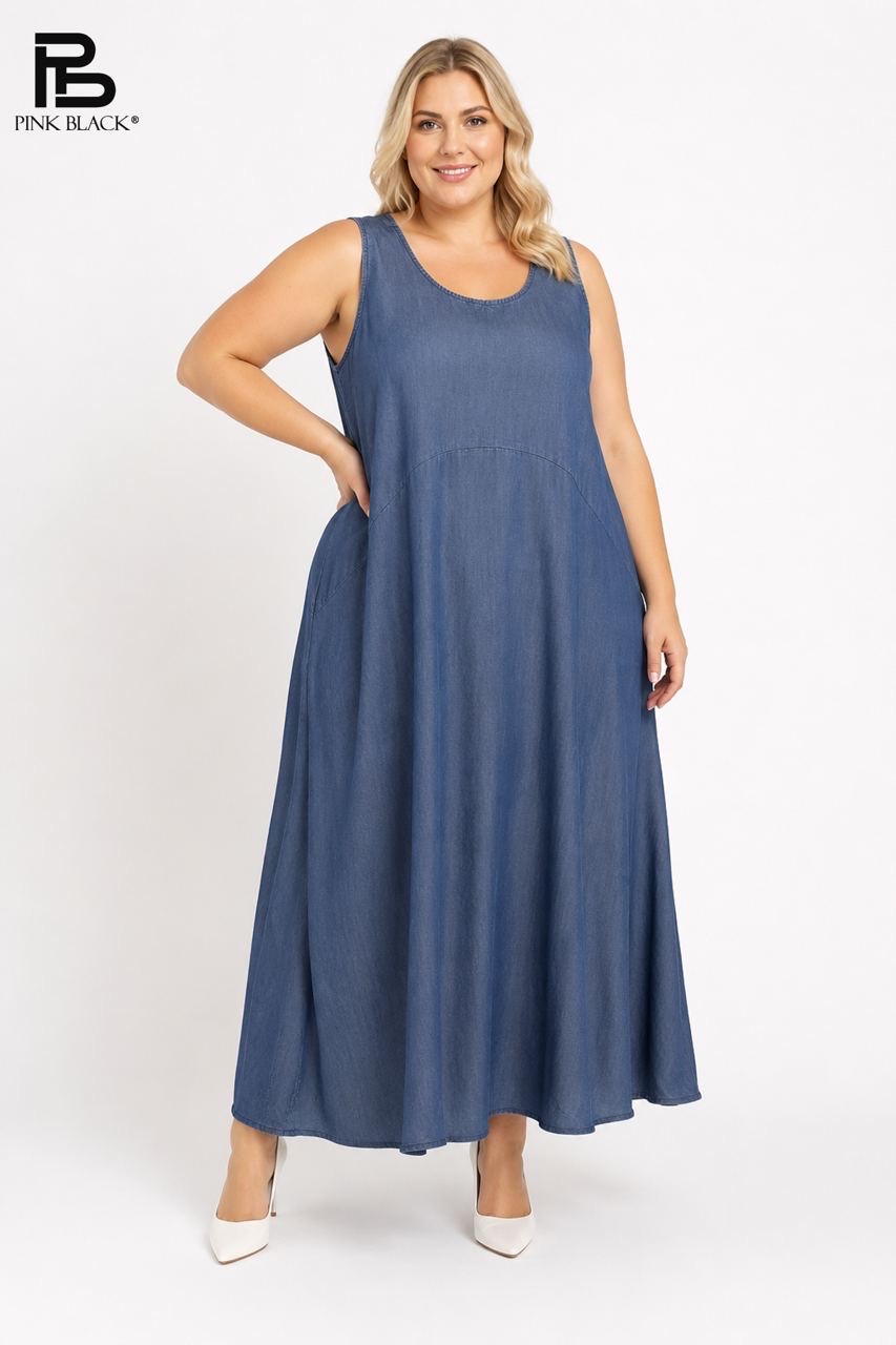 Sleeveless A-line Maxi Dress