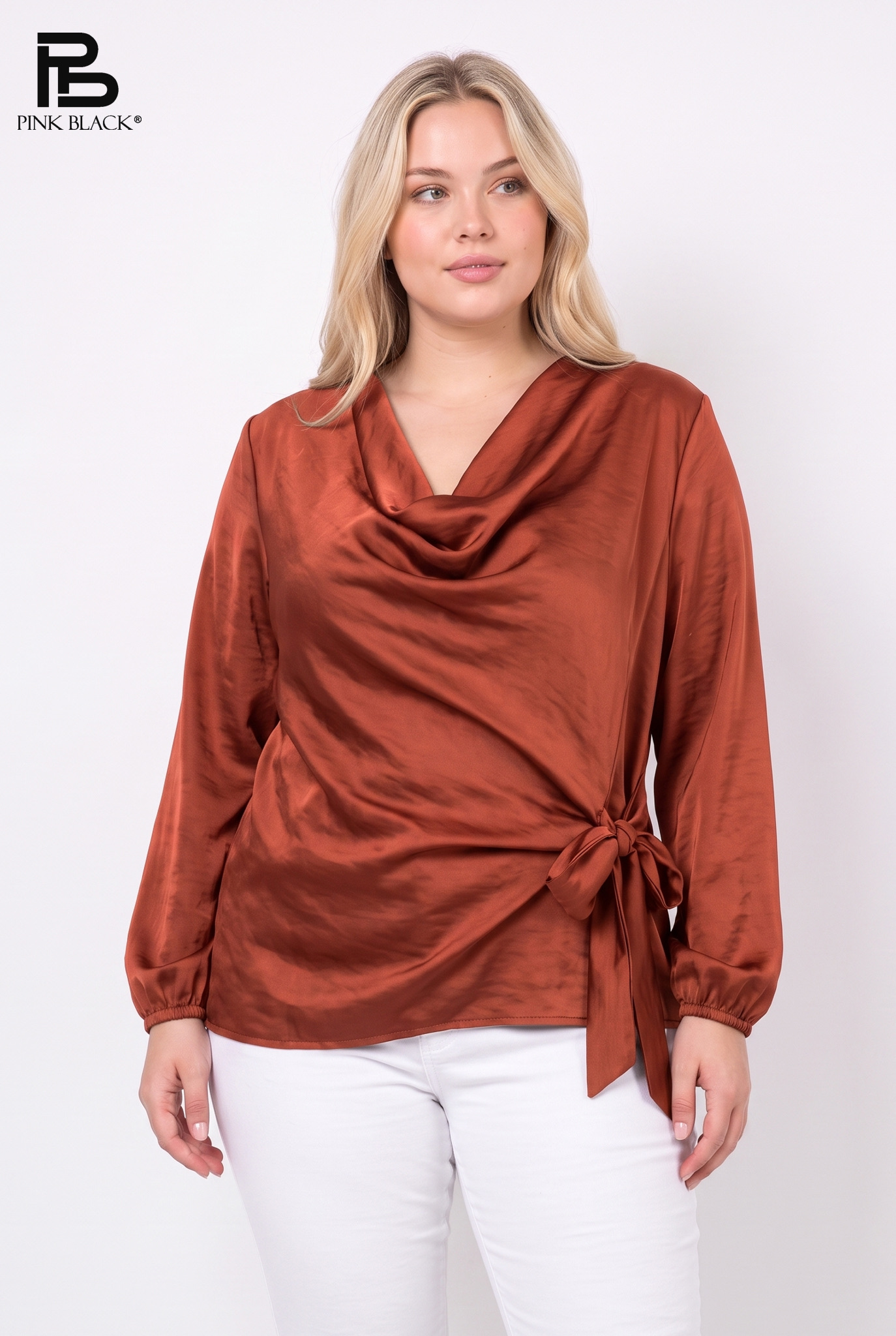 Wrap Blouse with Tie