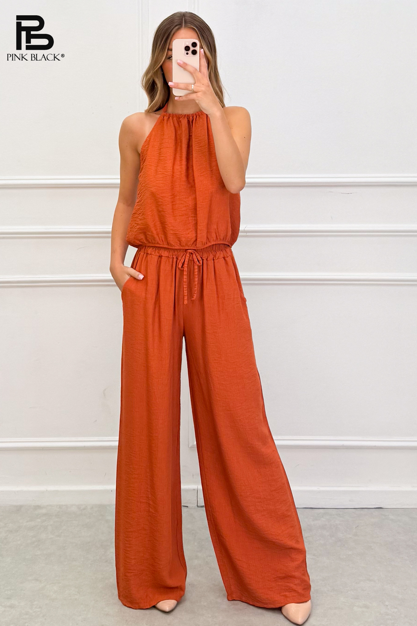 Loose Halter Jumpsuit