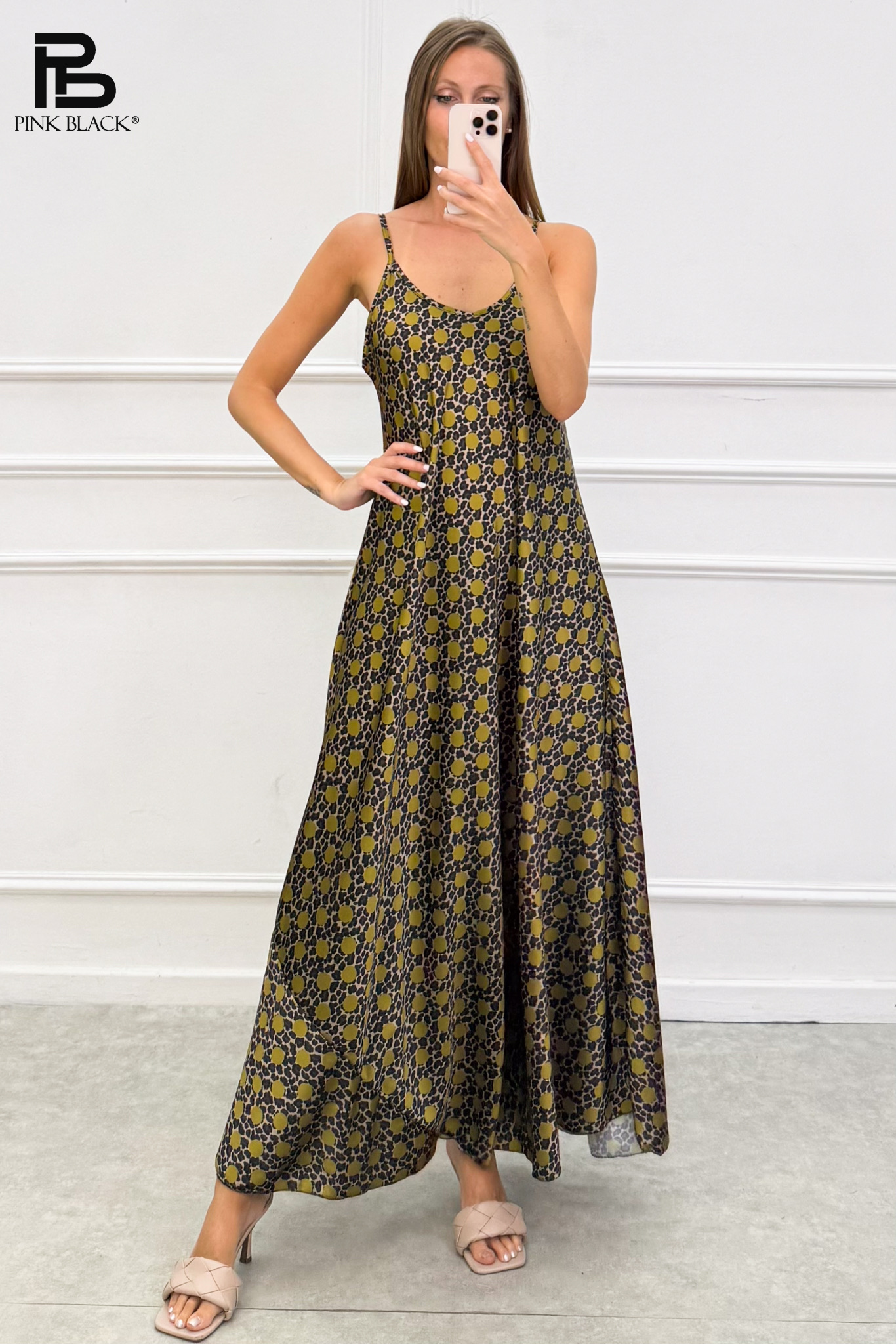 Sleeveless A-line Maxi Dress
