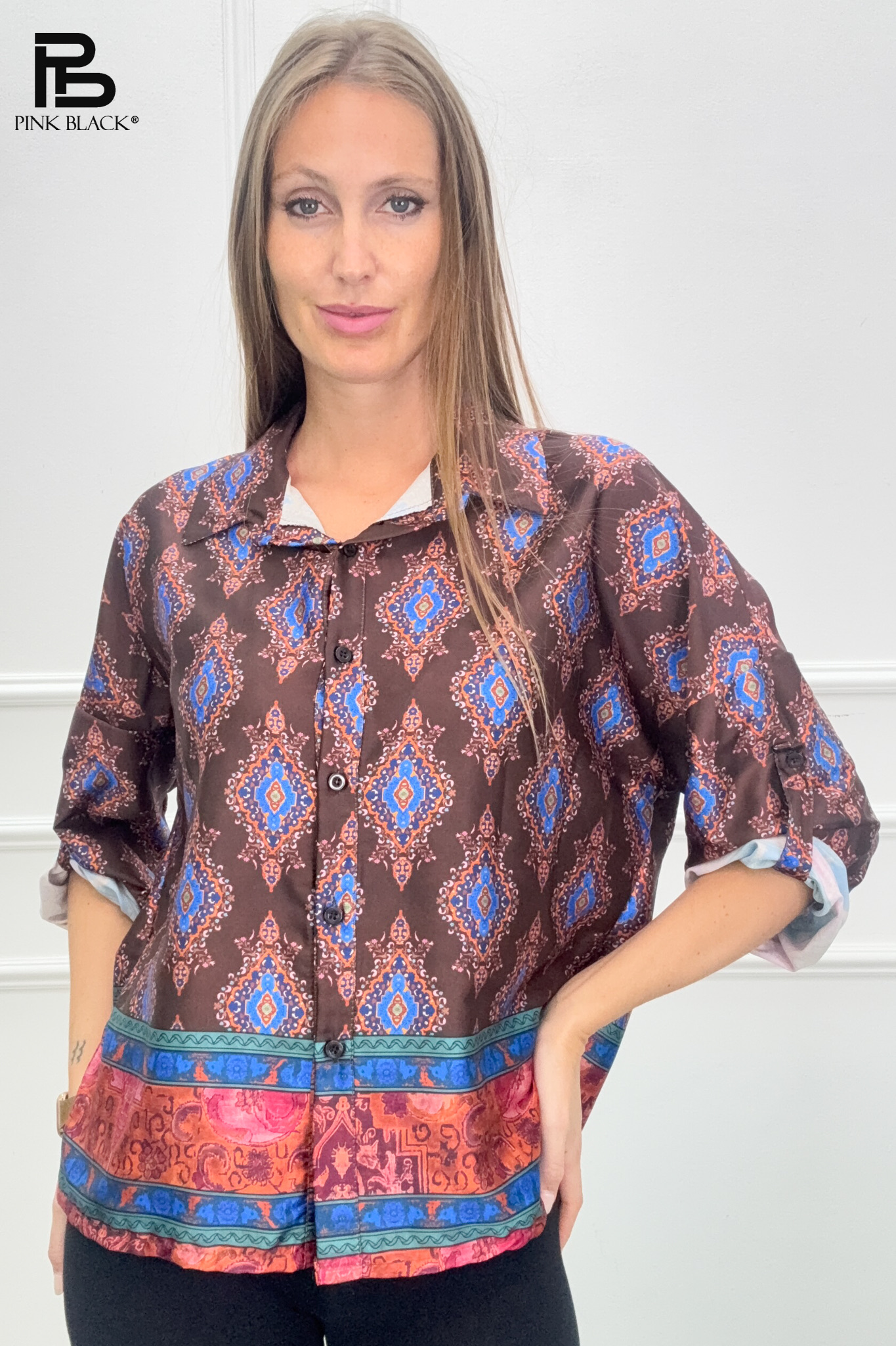 Relaxed Fit Shirt — Geometric