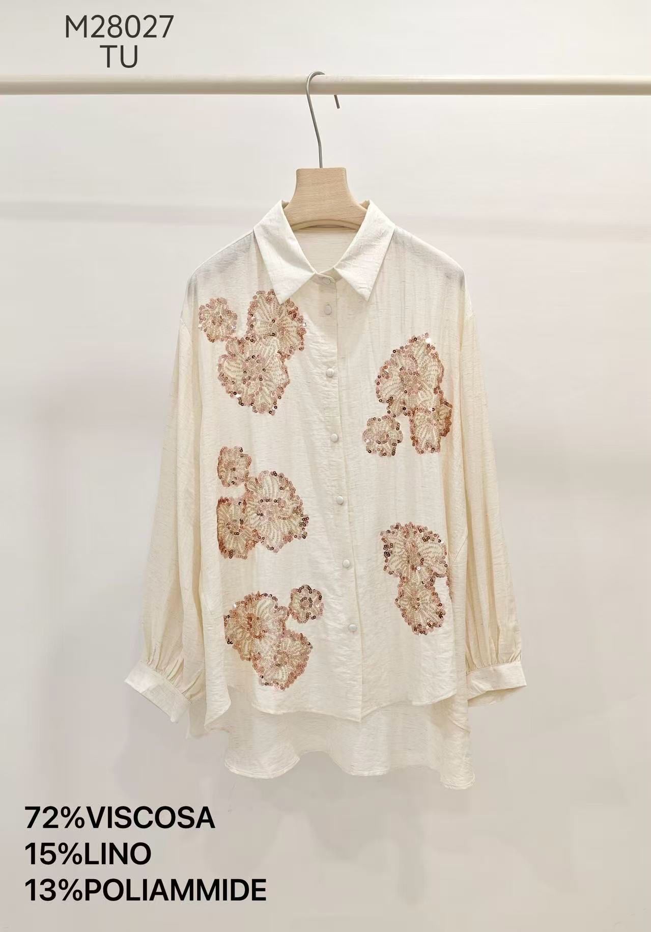 Relaxed Longline Shirt with Collar
