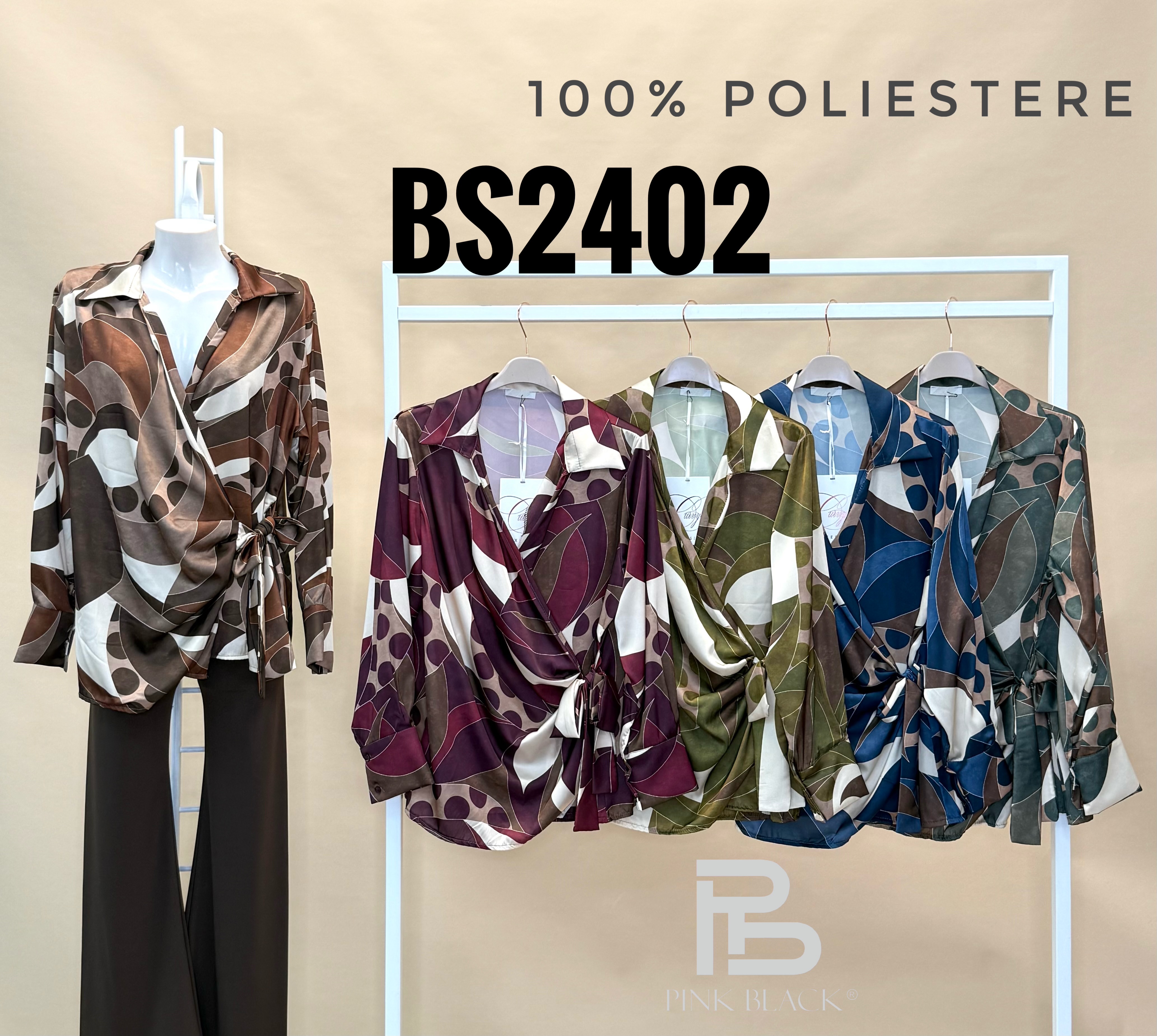 Wrap Blouse with Tie