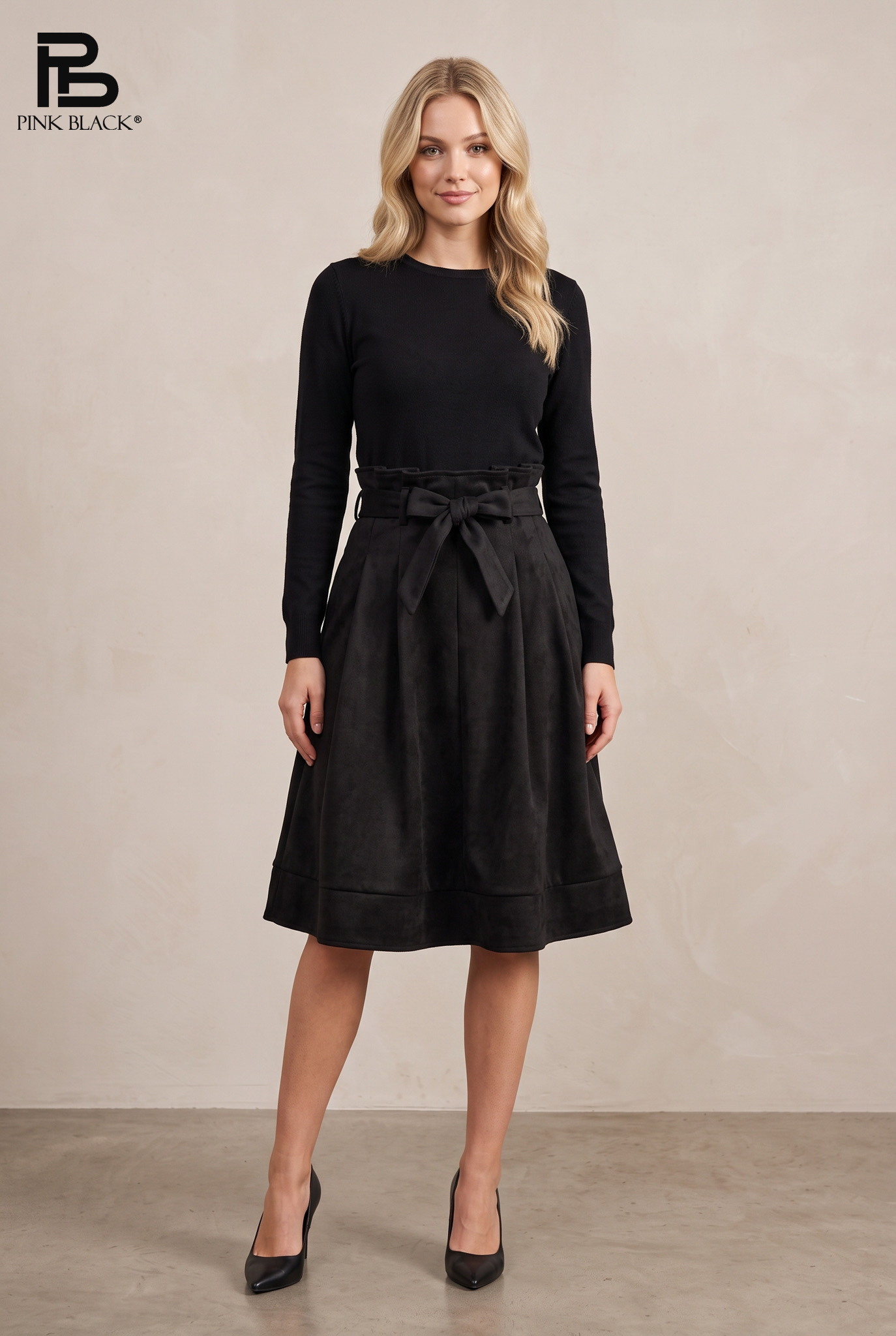 A-line Paperbag Skirt